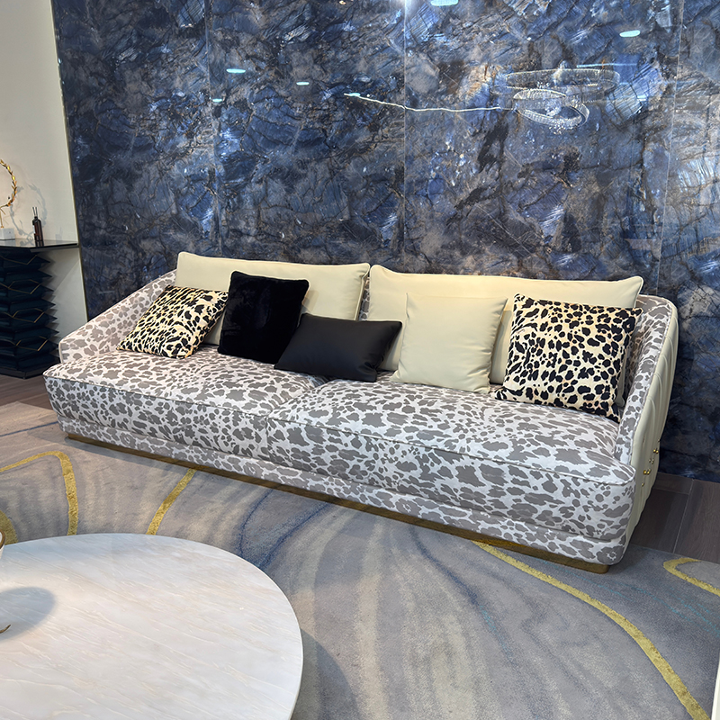 Patterned Channel Sofa Collection in a furnished interior