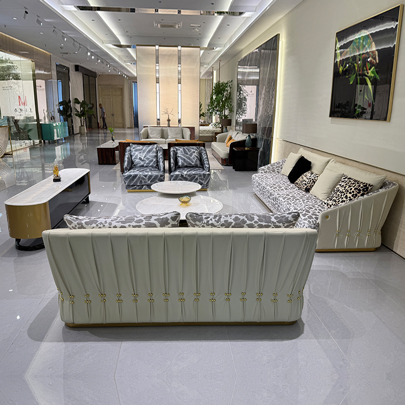 Patterned Channel Sofa Collection in a furnished interior