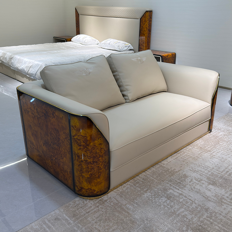 Ivory Warm Panel Sofa Collection in a furnished interior